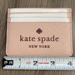 Kate Spade Embossed Leather Rose Smoke Card Holder Photo 5