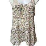 Willow & Clay Semi Sheer Beaded Tank Top, Sz L Photo 0