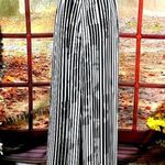 White House | Black Market Striped Keyhole Maxi Dress Black/White 2 Photo 8
