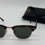 Ray-Ban  RB 3016 W0366 HAVANA GOLD CLUBMASTER AUTHENTIC FRAMES SUNGLASSES 49-21 Photo 0