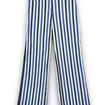 ZARA High Waist Striped Pants Wide Leg Lightweight Knit Hippie Boho Size Small Photo 0