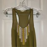 Staring At Stars  Green Sheer Beaded Accent Tank size XS Photo 3