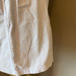 Casual Cream Elastic Waist Overall Corduroy Dress One Size White Size M Photo 2