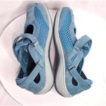 ORTHOFEET 898 Sanibel Mary Jane Sneakers Blue Suede Leather Comfort Womens 7M Size 7 Photo 3