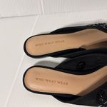 Who What Wear black beaded pointy toe slide mules shoes women size 7 1/2 Photo 3