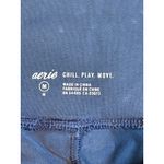 Aerie  Blue Mineral Wash Jogger Leggings Pockets Ribbed Women Size Medium Photo 6