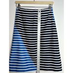 J.Crew Diagonal Color Block Striped A-Line Cotton Skirt 0 Photo 2