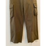 & Other Stories Paris Atelier & Other Stories EU 32 US 2 Green Khaki Wide Leg Cargo Pant Raw Hem Photo 2