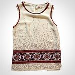 Chelsea and Violet Floral Beige Red Tank Top Womens XSmall Photo 0