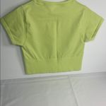 Green Fitted Crop T Photo 1