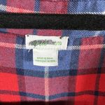 Aerie  Women's Size XL Red Blue Plaid Flannel‎ Boyfriend Pajama Button Up Shirt Photo 4