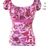 Trixxi Y2K dead stock‎  Pink paisley top M/L nwt. Photo 0