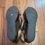 Antelope  Bronze Metallic Wedge Platform Sandals Photo 4