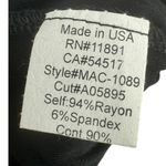 Ali & Jay  3/4 Sleeve Faux Leather Bottom‎ Made in USA Shift Dress Black Sz Large Photo 12