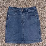 Missguided Women’s Misguided medium wash denim tight fitting mini skirt Photo 1