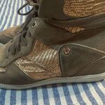Michael Kors Gold and Tan High-Top Sneakers Photo 8