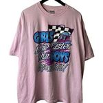 Gildan Vintage Girls Drive Faster Than Boys T Shirt Extra Large XL Pink Graphic Tee Photo 0