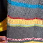 Double D Ranch Linen Blend Multicolor Striped Maxi Pencil Skirt Size Large Brown Photo 3