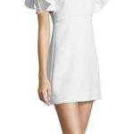 Milly NEW Womens 12 Tie Mod Dress White Cold Shoulder Wedding Bridal Elopement Photo 6