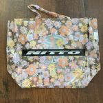 LOS ANGELES “A” ANGELS clear floral print plastic tote, NWOT Photo 9
