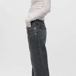ZARA NWT ZW Collection Slim Straight Cut Jewel Jeans Gray Jeans Photo 3