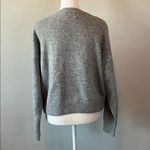 Anthropologie Luna Ivy Cherry Print Sweater Gray Size Smal Photo 2