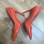 ZARA Basic Orange Pump Pointy Heels Sz 39 (8) Photo 4