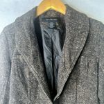 Calvin Klein Jeans Fitted Brown Tweed Wool Blend Jacket Size Small Photo 2