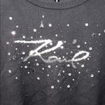 Karl Lagerfeld  Black Sweater with Logo and Button Details Size XL Photo 1