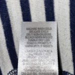 Splendid  cardigan open front long sleeve button tabs 2 pockets navy white size L Photo 7