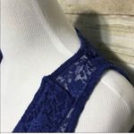 Wet Seal π
Ί Sheer Lace Sleeveless Royal blue deep v-neck blouse Photo 6