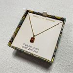 14K Gold Plated over Sterling Silver North Star Garnet Necklace Photo 2
