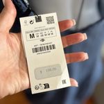 ZARA New  Blue Linen Limited Edition Dress Kaftan Kimono Tunic Size M Photo 13