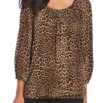 Michael Kors NWOT  Animal Print Blouse Photo 0