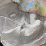 NWOT VENUS Iridescent Pastel Sequin Blazer Jacket Sparkly Party Holiday Glam S White Photo 5