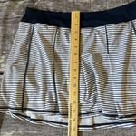 Kyodan  Pleaded White and Navy Blue Tennis Skirt Photo 6