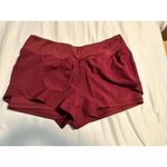 Athletic Running Shorts XL‎ Womens 95% Polyester 5% Spandex Lightweight Burgundy Purple Photo 4