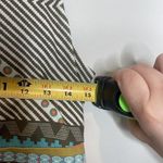 prAna  Ariel Toas Print Green Athletic Built In Bra Dress Size Xs Geometric Photo 6