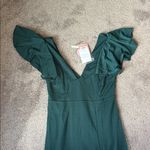 Birdie Grey Emerald Green Hannah Crepe Maxi Dress SIZE M Size M Photo 2