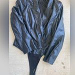 L'ATISTE L’ATISTE Faux Leather Black Bodysuit, Size 3X Photo 0