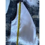 Main Strip Skirt & Top Set 2 Piece White Feather Trim SizeLarge NEW Wedding Bach Photo 9