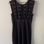 Vintage Y2K Max Studio Elegant Black Lace Bodice Dress Mini v Photo 3