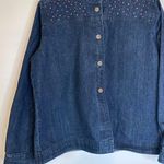 Krazy Kat Women’s Denim Jacket Small Embroidered Boho Western (Missing Buttons) Photo 0