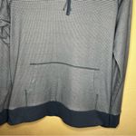 Kuhl Stria Outdoor Thermal Blue Striped Hoodie Long Sleeve Kangaroo Pocket Top Photo 4