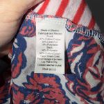 Anthropologie  Porridge Womens Tank Top Sz XS Striped Floral Cotton Linen Blend Photo 3