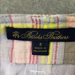 Brooks Brothers Cotton A-Line Button Front Madras Skirt size 4 Photo 5