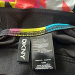 DKNY  Black Printed Scoop Neck Swimsuit Top w/Removable Cups, Size L NEW w/Tag Photo 1