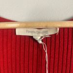 FAVORITE DAUGHTER The Crush Cutout Ribbed Knit Sweater Dress Cherry Red Small Photo 3