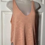 FP Beach  Peach Orange Pink Pullover Round Hem Tank NWT Knit Small Casual Preppy Photo 3