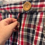 Zinc Plaid Mini Skirt Juniors Size 13 Red Blue White Cute Pocket Detail Y2K Photo 3